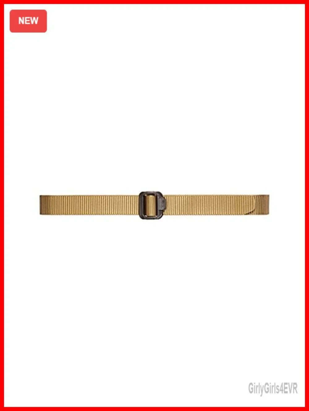 Tactical Nylon Belt 1.5 Inch Duty TSA Friendly EDC